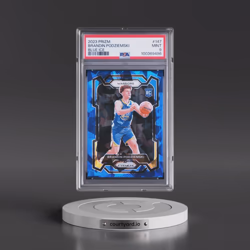 2023 Panini Prizm #147 Brandin Podziemski - Blue Ice (PSA 9 MINT)