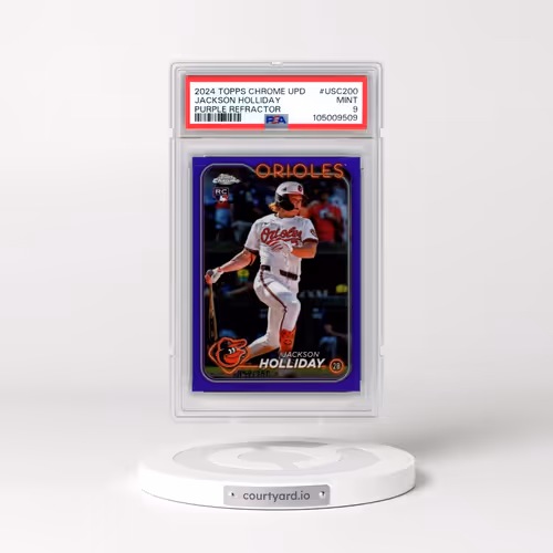 2024 Topps Chrome Update #USC200 Jackson Holliday - Purple Refractor (PSA 9 MINT)