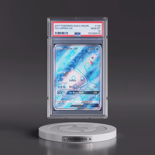 2017 Pokémon Sun & Moon #139 Lapras GX - Holo Full Art (PSA 10 GEM MINT)