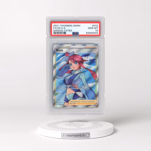 2021 Pokémon Sword & Shield Shining Fates #072 Skyla - Full Art (PSA 10 GEM MINT)