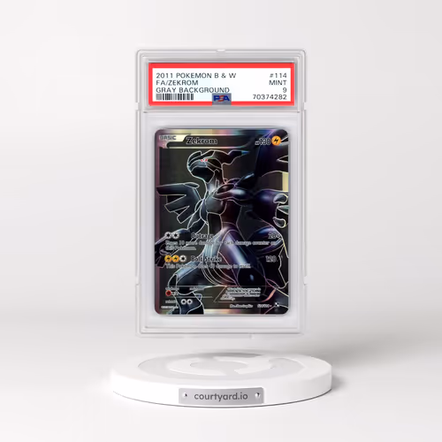 2011 Pokémon Black & White #114 Zekrom - Full Art Gray Background (PSA 9 MINT)