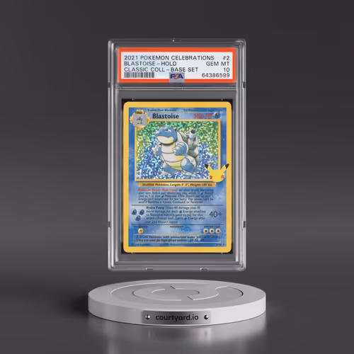 2021 Pokémon Celebrations Classic Collection #2 Blastoise - Holo (PSA 10 GEM MINT)