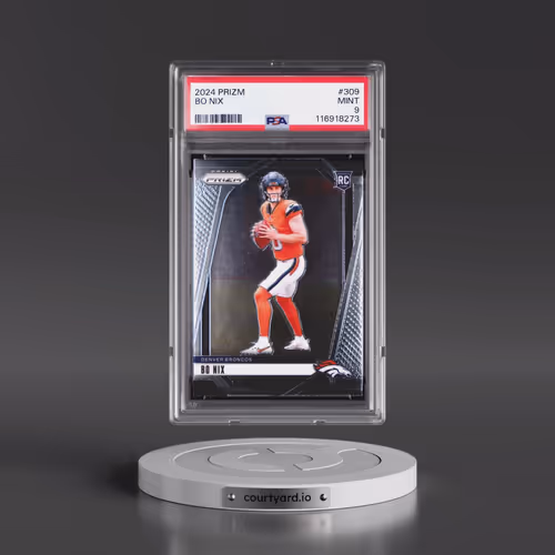 2024 Panini Prizm #309 Bo Nix (PSA 9 MINT)