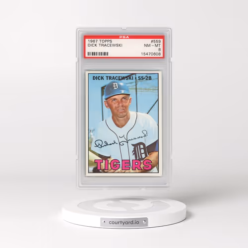 1967 Topps #559 Dick Tracewski (PSA 8 NM-MT)