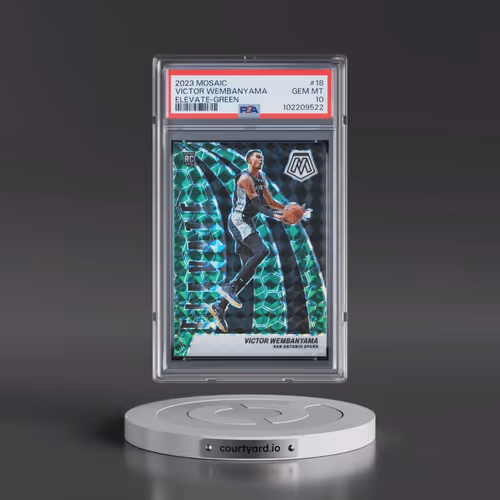 2023 Panini Mosaic Elevate #18 Victor Wembanyama - Green (PSA 10 GEM MINT)