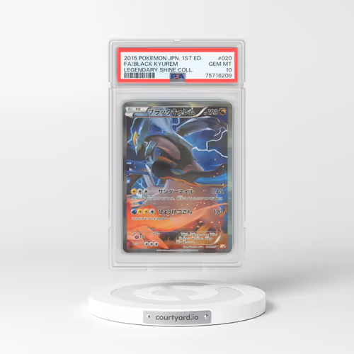 2015 Pokémon Legendary Shine Collection #020 Black Kyurem - 1st Edition Full Art (PSA 10 GEM MINT)