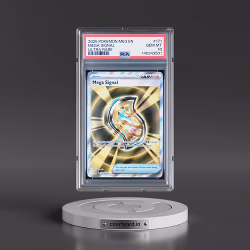 2025 Pokémon Meg EN-Mega Evolution #171 Mega Signal - Ultra Rare (PSA 10 GEM MINT)