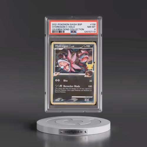 2021 Pokémon Swsh Black Star Promo #138 Hydreigon C - Holo Celebrations Collection (PSA 8 NM-MT)