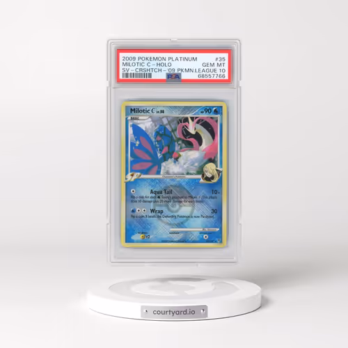2009 Pokémon Platinum Supreme Victors #35 Milotic C - Holo Crosshatch-2009 Pokemon League (PSA 10 GE