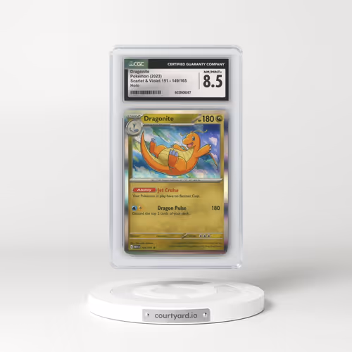 2023 Scarlet & Violet 151 - MEW EN #149/165 Dragonite - Holo (CGC 8.5 NM-MT+)
