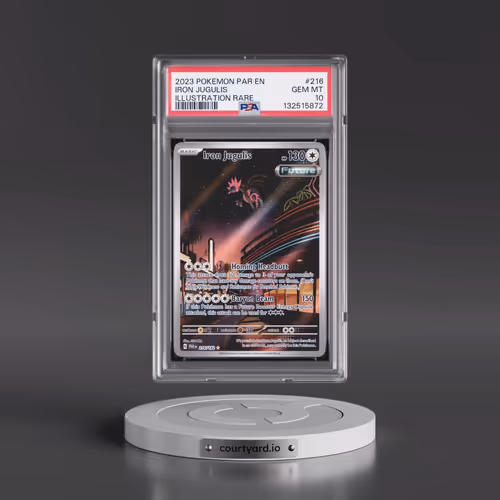 2023 Pokémon Par EN-Paradox Rift #216 Iron Jugulis - Illustration Rare (PSA 10 GEM MINT)