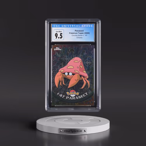 2000 Chrome Series 1 #47 Parasect - Chrome (Topps Chrome Stamp on Front of Card) (CGC 10 GEM MINT)