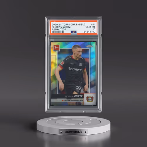 2020 Topps Chrome Bundesliga #64 Florian Wirtz - Refractor (PSA 10 GEM MINT)