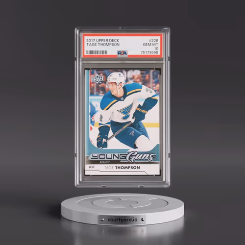 2017 Upper Deck #228 Tage Thompson (PSA 10 GEM MINT)