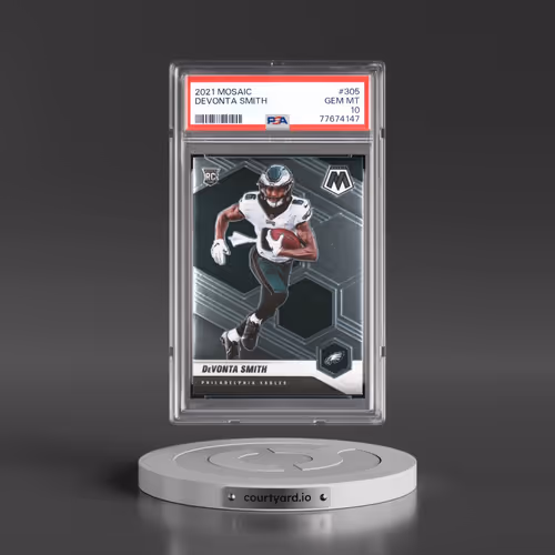 2021 Panini Mosaic #305 DeVonta Smith (PSA 10 GEM MINT)