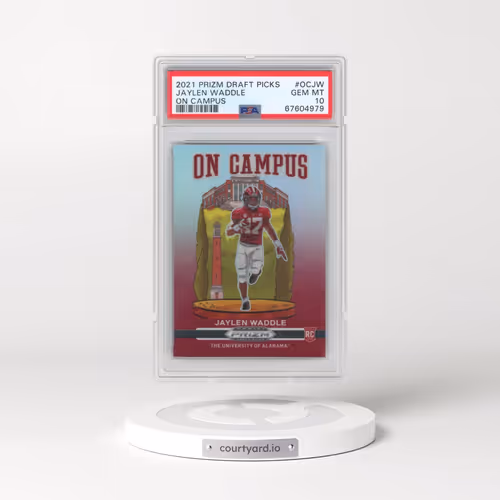 2021 Panini Prizm Draft Picks on Campus #OCJW Jaylen Waddle (PSA 10 GEM MINT)