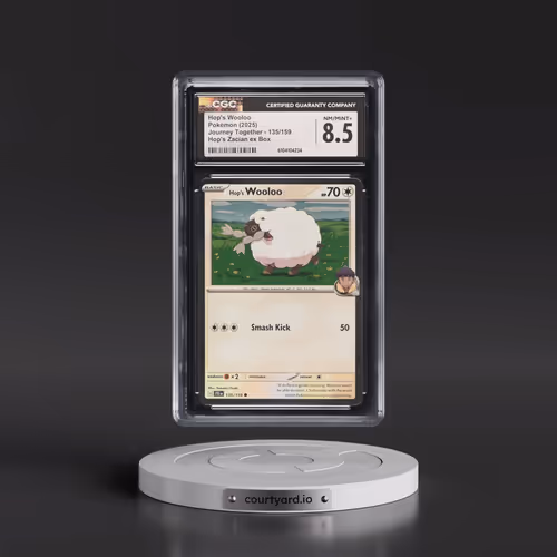 2025 Journey Together - JTG EN #135/159 Hop's Wooloo - Hop's Zacian ex Box (Cosmos Holo) (CGC 8.5 NM