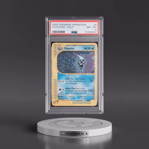 2002 Pokémon Expedition #8 Cloyster - Holo (PSA 8 NM-MT)