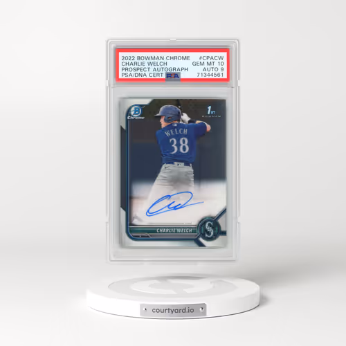 2022 Bowman Chrome Prospect Autographs #CPACW Charlie Welch (PSA 10 GEM MINT)