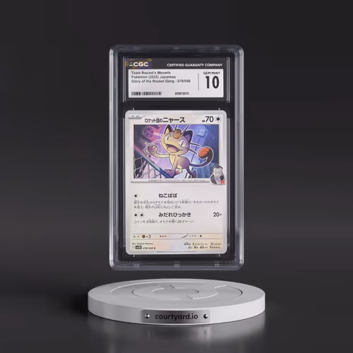 2025 Glory of the Rocket Gang - sv10 #078/098 Team Rocket's Meowth (CGC 10 GEM MINT)