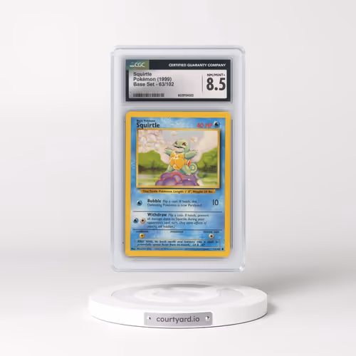 1999 Base Set #63/102 Squirtle (CGC 8.5 NM-MT+)