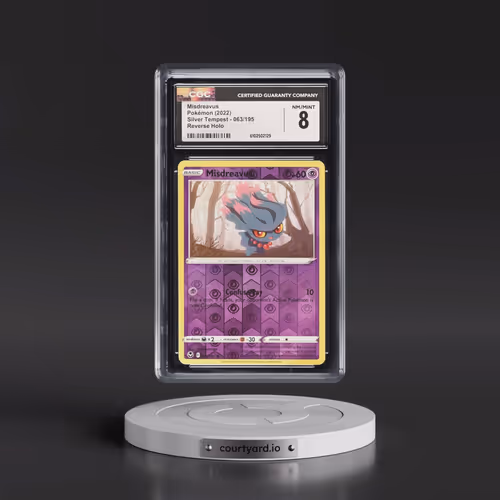 2022 Silver Tempest #063/195 Misdreavus - Reverse Holo (CGC 8 NM-MT)