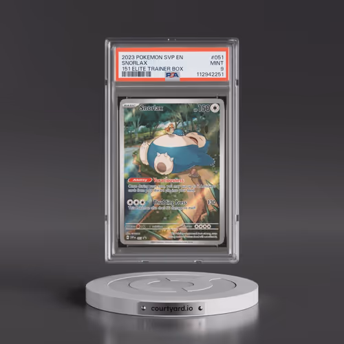 2023 Pokémon Svp EN-SV Black Star Promo #051 Snorlax - 151 Elite Trainer Box (PSA 9 MINT)