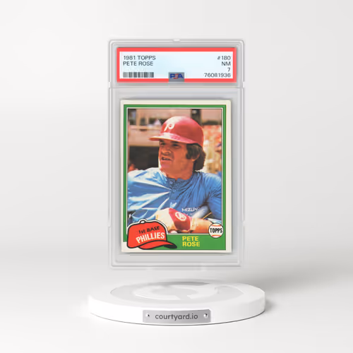 1981 Topps #180 Pete Rose (PSA 7 NM)