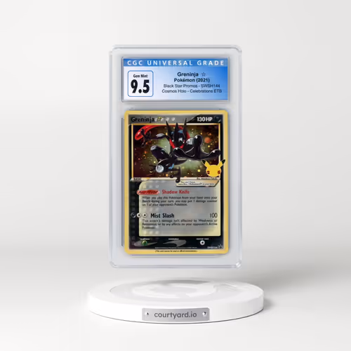 2017 Black Star Promos - Sword & Shield #SWSH144 Greninja ☆ - Cosmos Holo Celebrations ETB (CGC 10 GEM MINT)