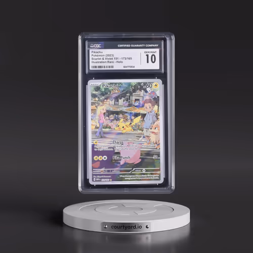 2023 Scarlet & Violet 151 - MEW EN #173/165 Pikachu - Illustration Rare Holo (CGC 10 GEM MINT)