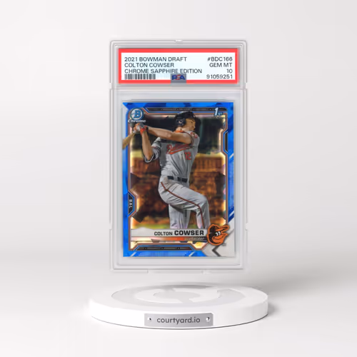 2021 Bowman Draft Chrome Sapphire Edition #BDC166 Colton Cowser (PSA 10 GEM MINT)
