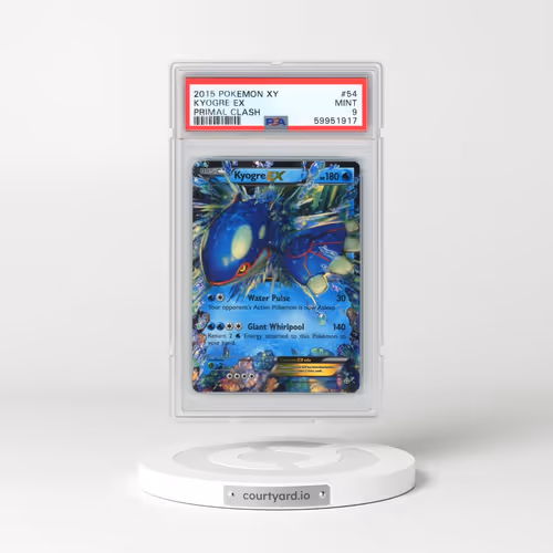 2015 Pokémon XY Primal Clash #54 Kyogre EX - Holo (PSA 9 MINT)