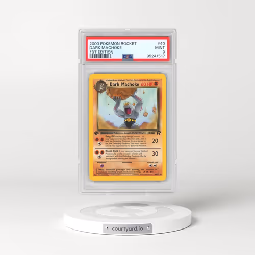 2000 Pokémon Rocket #40 Dark Machoke - 1st Edition (PSA 9 MINT)
