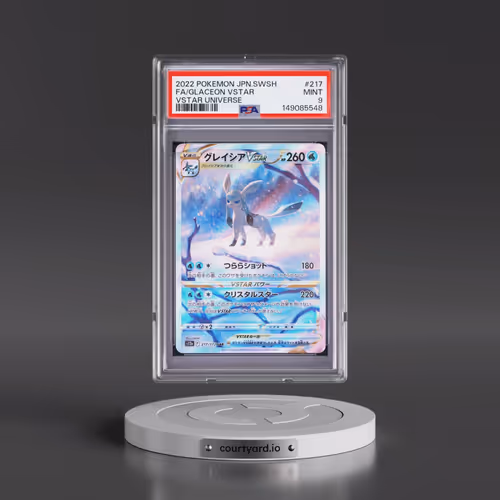 2022 Pokémon Sword & Shield Vstar Universe #217 Glaceon Vstar - Full Art (PSA 9 MINT)