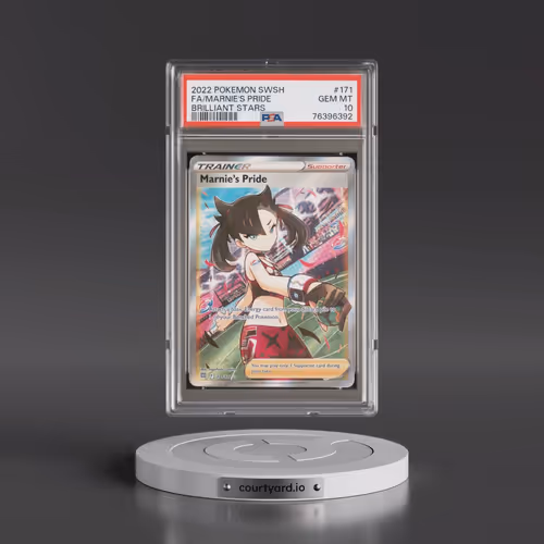 2022 Pokémon Sword & Shield Brilliant Stars #171 Marnie's Pride - Full Art (PSA 10 GEM MINT)