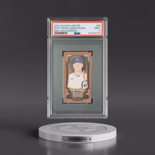 2024 Topps Allen & Ginter #46 Pete Crow-Armstrong - Mini-Gold Border (PSA 9 MINT)