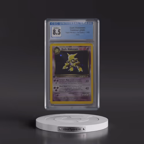 2000 Team Rocket #1/82 Dark Alakazam - 1st Edition Holo (CGC 8.5 NM-MT+)