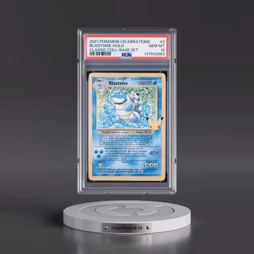 2021 Pokémon Celebrations Classic Collection #2 Blastoise - Holo (PSA 10 GEM MINT)