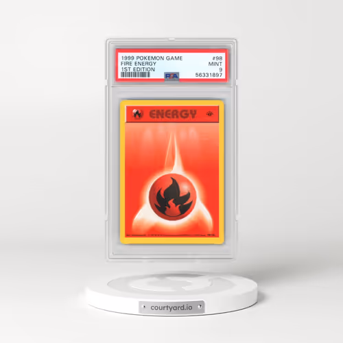 1999 Pokémon Game #98 Fire Energy - 1st Edition (PSA 9 MINT)