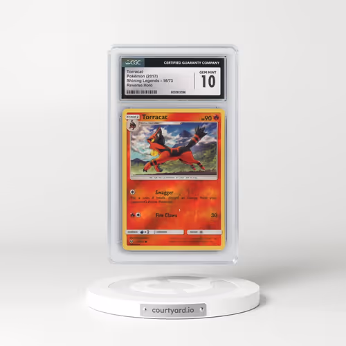2017 Shining Legends #16/73 Torracat - Reverse Holo (CGC 10 GEM MINT)