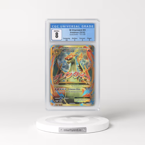 2016 Evolutions #101 M Charizard EX - Full Art Holo (CGC 8 NM-MT)
