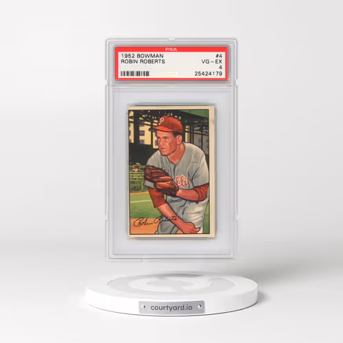 1952 Bowman #4 Robin Roberts (PSA 4 VG-EX)