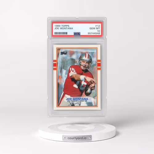 1989 Topps #12 Joe Montana (PSA 10 GEM MINT)