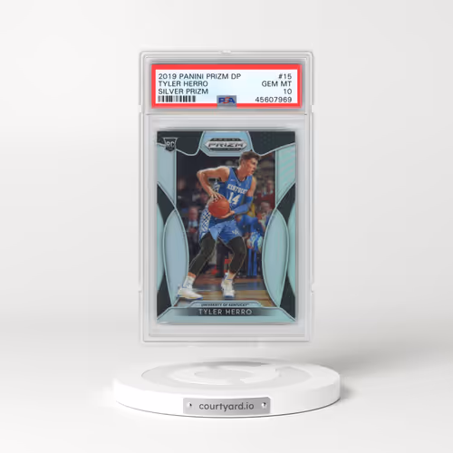 2019 Panini Prizm Draft Picks #15 Tyler Herro - Silver Prizm (PSA 10 GEM MINT)