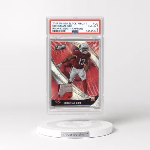 2018 Panini Black Friday Rookie Memorabilia #CK Christian Kirk - Rapture (PSA 8 NM-MT)