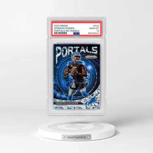 2023 Panini Prizm Portals #PO2 Hendon Hooker - No Huddle (PSA 10 GEM MINT)