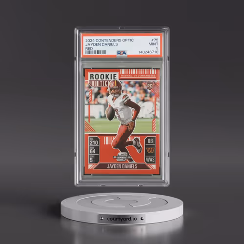 2024 Panini Contenders Optic #75 Jayden Daniels - Red (PSA 9 MINT)