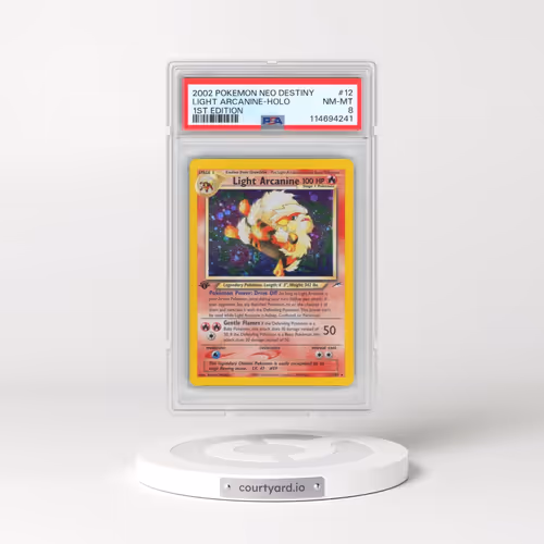 2002 Pokémon Neo Destiny #12 Light Arcanine - 1st Edition Holo (PSA 8 NM-MT)