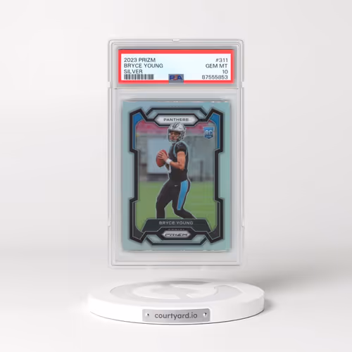 2023 Panini Prizm #311 Bryce Young - Silver Prizm (PSA 10 GEM MINT)