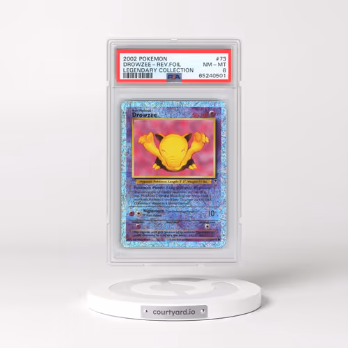 2002 Pokémon Legendary Collection #73 Drowzee - Reverse Foil (PSA 8 NM-MT)